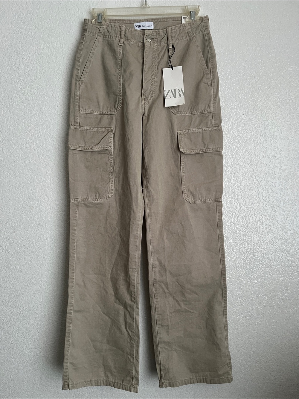 Zara Men’s Olive-Tan Cargo Pants